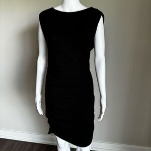 Kain Label Black Side Ruched Dress